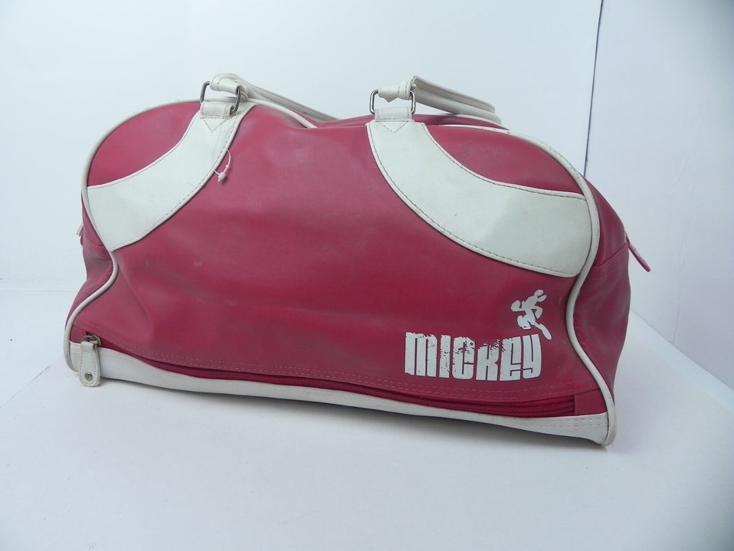Vintage Disney Mickey Mouse Travel Gym Bag Retro Red White