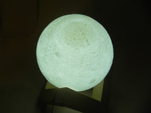 Load image into Gallery viewer, 3D Print Moon Lighting Lamp USB LED Lunar Light 16 Colors Changing
