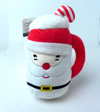 Load image into Gallery viewer, Giftable World Plush Xmas Cup Santa Stuffed Dog Pet Toy With Squeaker
