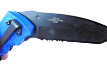 Load image into Gallery viewer, NEW Rescue Tech Police Assisted Open Fold Pocket Knife Law Enforcement Edition
