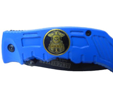 Load image into Gallery viewer, NEW Rescue Tech Police Assisted Open Fold Pocket Knife Law Enforcement Edition

