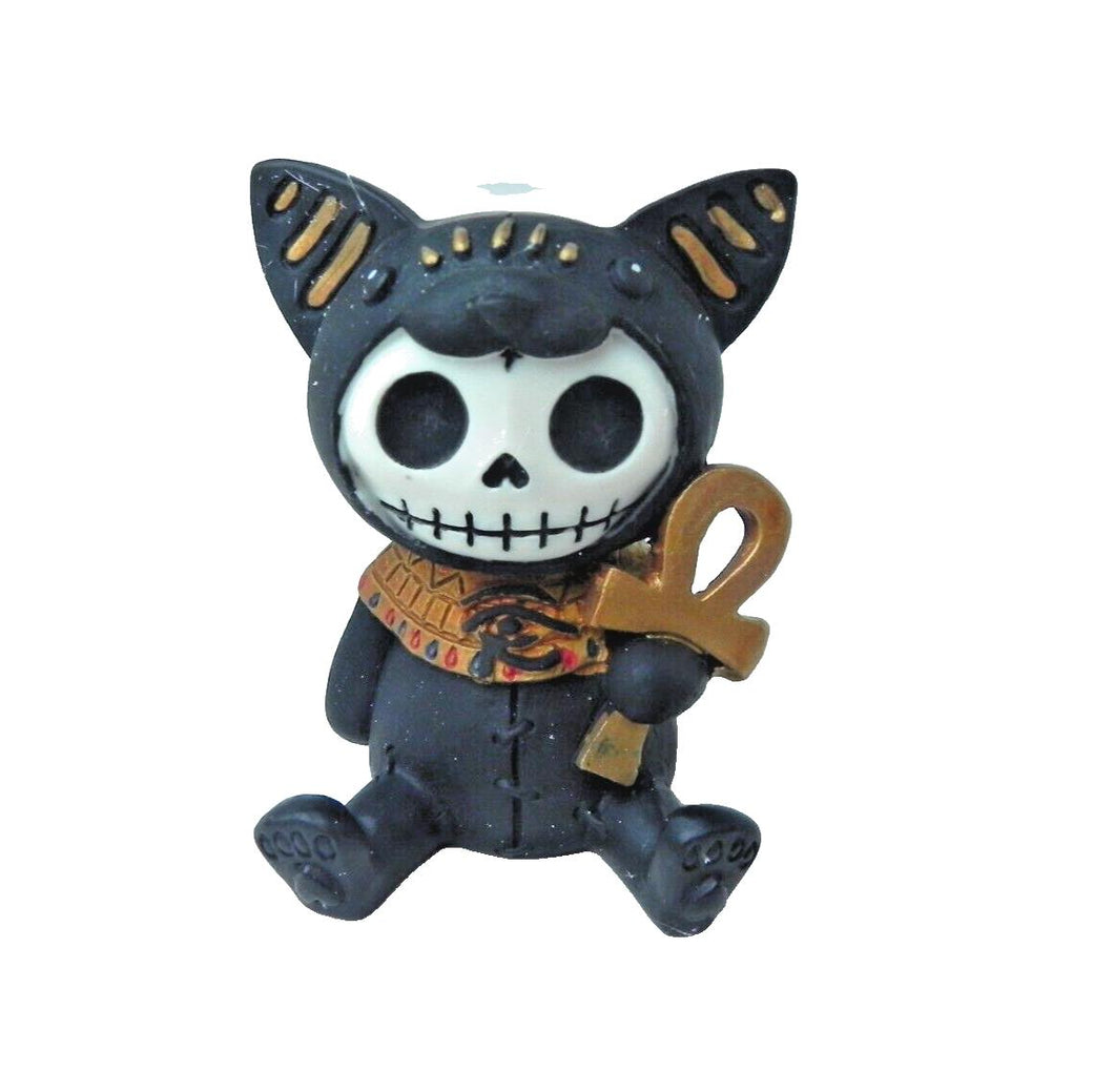 NEW Furrybones Skull Figurine Bastet in Egyptian Costume Mini Figure