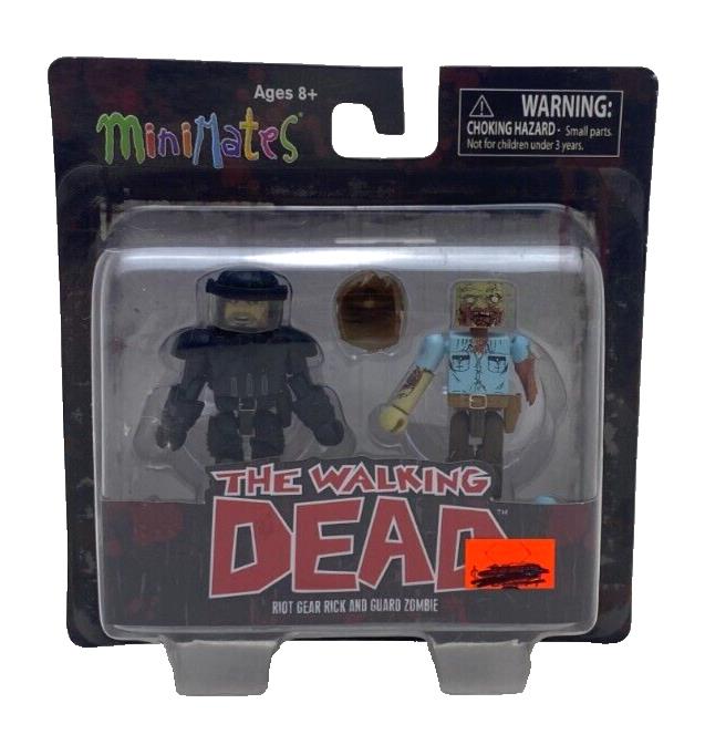 Minimates The Walking Dead Riot Gear Rick and Guard Zombie Series 3 Figures NEW