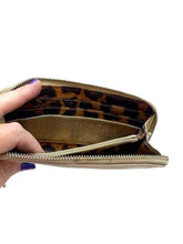 Load image into Gallery viewer, B. Makowsky Wallet Gold Tassel Zip Around with Coin &amp; Card Pockets

