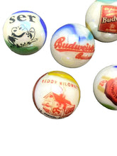 Load image into Gallery viewer, Budweiser Marbles Advertising Collectible Frog Rainbow Lot of 8
