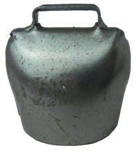 Load image into Gallery viewer, Antique Handmade Hand Painted Artisan Metal Bell w/ Original Square Clapper - 2”
