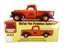 Load image into Gallery viewer, 1:25 Scale Trust Worthy #10 Limited Edition 1940 Ford Pickup Die Cast Bank
