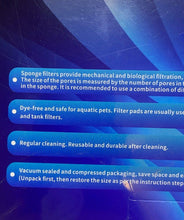 Load image into Gallery viewer, Bio Filter Media Sponge Pad Biological Filtration Economical Aquarium Fish Tank
