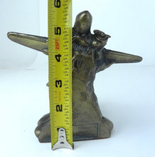 Load image into Gallery viewer, 1995 Sarsaparilla Airplane/ Plane Vintage Bookend Art Deco Made in USA
