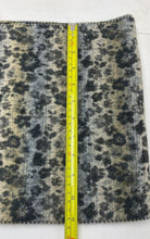 Load image into Gallery viewer, Cashmere Scarf Made in Scotland Blue Beige Floral Fringe Shawl Scarves
