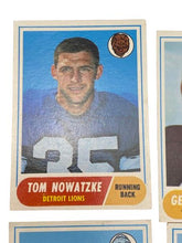 Load image into Gallery viewer, Lot Of 6 1968 Topps Football Cards Daniels Nowatzke Hickerson Pitts
