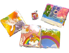 Load image into Gallery viewer, 108 Pc Care Bear Party Supplies Happy Birthday Banner Flags Stickers Tablecloth
