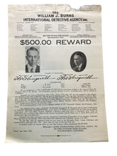 Load image into Gallery viewer, 1925 Wanted Poster International Detective Agency Theft Durant Motor $500 Reward
