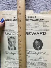 Load image into Gallery viewer, 1925 Wanted Poster International Detective Agency Theft Durant Motor $500 Reward
