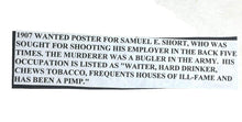 Load image into Gallery viewer, 1907 Wanted For Murder Poster Oakland California Original Antique Ephemera Alias
