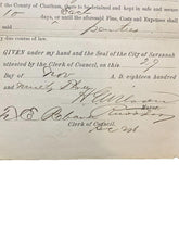 Load image into Gallery viewer, 1893 Savannah GA Arrest Warrant 10 Day Sentence Seal Antique Ephemera
