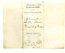 Load image into Gallery viewer, 1893 Savannah GA Arrest Warrant 5 Day Sentence Seal Antique Ephemera
