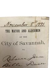 Load image into Gallery viewer, 1893 Savannah GA Arrest Warrant 5 Day Sentence Seal Antique Ephemera

