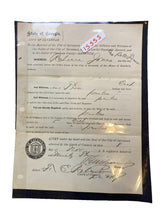 Load image into Gallery viewer, 1893 Savannah GA Arrest Warrant 5 Day Sentence Seal Antique Ephemera
