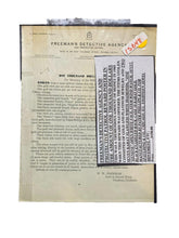 Load image into Gallery viewer, 1905 Freeman&#39;s Detective Agency Reward Poster Theft Watches Antique Ephemera
