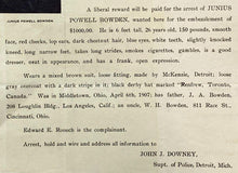 Load image into Gallery viewer, 1907 Wanted Poster Embezzlement Photo Antique Ephemera
