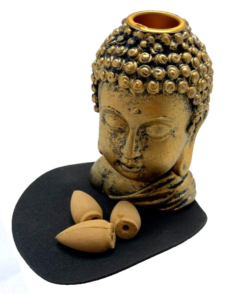 Backflow Magic Incense Burner Buddha Head 13283