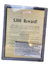 Load image into Gallery viewer, 1905 Reward Poster Wanted Double Murder Arrest Conviction Antique Watch Ephemera
