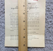 Load image into Gallery viewer, 1912 Wanted Poster Rape Jumping Bail Red Indian Motorcycle Antique Ephemera
