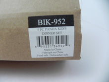 Load image into Gallery viewer, Bambooware Fibre Kids Dinner Sets 5 Pack Panda Green Eco Friendly Dinnerware
