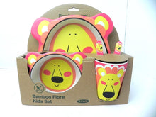 Load image into Gallery viewer, Bambooware Fibre Kids Dinner Sets 5 Pack Lion King Eco Friendly Dinnerware
