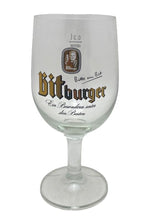 Load image into Gallery viewer, Bitburger Pilsner German Beer Glass 0.3L Rastal Stemmed 7” Tall
