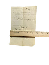 Load image into Gallery viewer, 1896 Prisoner Discharge Order Savannah Georgia Chatham County Jail Antique
