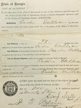Load image into Gallery viewer, 1893 Arrest Warrant Disorderly Conduct Georgia County Jail Antique Ephemera
