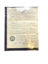 Load image into Gallery viewer, 1893 Arrest Warrant Disorderly Conduct Georgia County Jail Antique Ephemera
