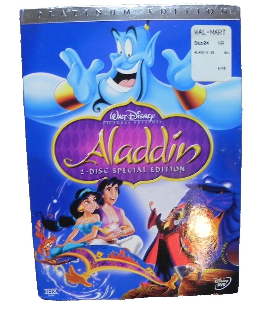 Disney Aladdin Platinum Edition DVD 2004 2 Disc Set Special Edition New Sealed .