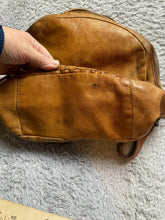 Load image into Gallery viewer, Anthropologie Vilenca Holland Backpack Bag Emilia Cognac Woven Basket Weave
