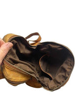 Load image into Gallery viewer, Anthropologie Vilenca Holland Backpack Bag Emilia Cognac Woven Basket Weave
