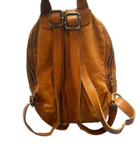 Load image into Gallery viewer, Anthropologie Vilenca Holland Backpack Bag Emilia Cognac Woven Basket Weave

