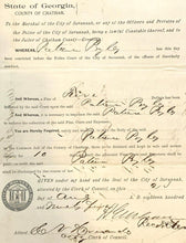 Load image into Gallery viewer, 1895 Arrest Warrant Disorderly Conduct Georgia County Jail Antique Ephemera
