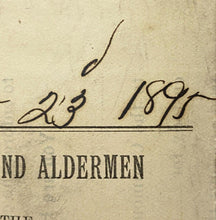 Load image into Gallery viewer, 1895 Arrest Warrant Disorderly Conduct Georgia County Jail Antique Ephemera
