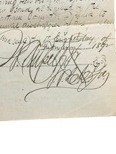 Load image into Gallery viewer, 1892 Commitment Document Larceny Theft Antique Ephemera Notary Seal
