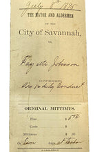 Load image into Gallery viewer, 1895 Arrest Warrant Disorderly Conduct Georgia County Jail Ephemera Antique
