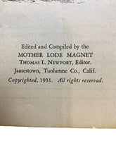 Load image into Gallery viewer, 1931 The Lure of The Mark Twain Bret Harte Counties Softcover Book Cover Detach
