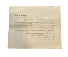 Load image into Gallery viewer, 1893 Arrest Warrant for Larceny Georgia Antique Ephemera
