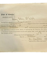 Load image into Gallery viewer, 1893 Arrest Warrant for Larceny Georgia Antique Ephemera
