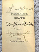 Load image into Gallery viewer, 1893 Arrest Warrant for Larceny Georgia Antique Ephemera
