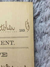 Load image into Gallery viewer, 1893 Arrest Warrant for Larceny Georgia Antique Ephemera
