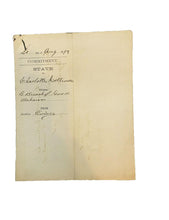 Load image into Gallery viewer, 1892 Arrest Warrant Breach of Good Behavior Georgia Antique Ephemera
