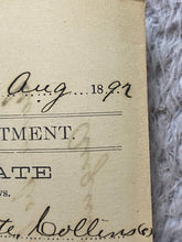 Load image into Gallery viewer, 1892 Arrest Warrant Breach of Good Behavior Georgia Antique Ephemera
