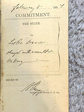 Load image into Gallery viewer, 1891 Arrest Warrant Assault &amp; Battery Georgia County Jail Antique Ephemera
